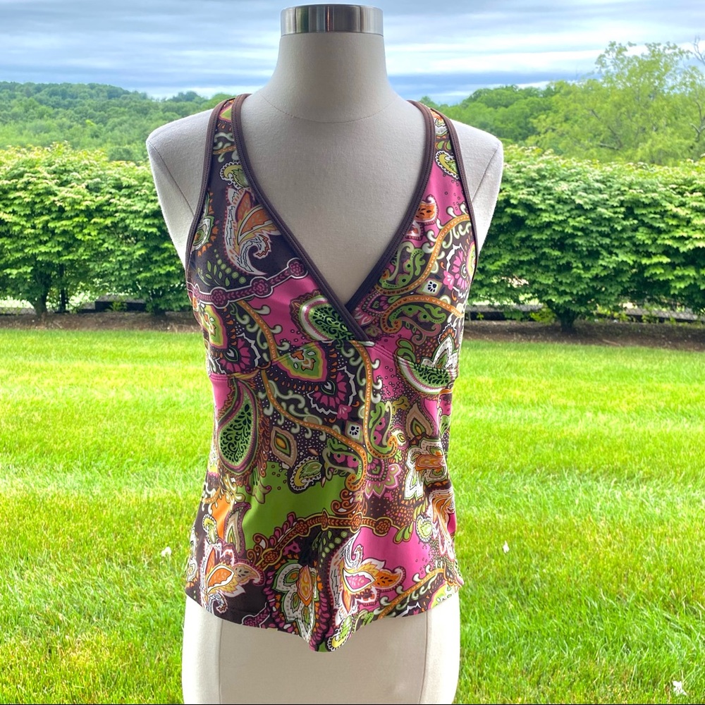 Athleta Racer Back Tank Top Multi Color Medium - Picture 3 of 15